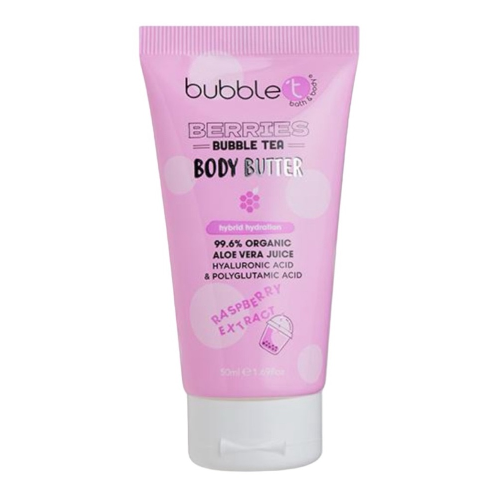 BUBBLE T COSMETICS Raspberry Hydrating Bubble Tea Body Butter New 1.6 oz